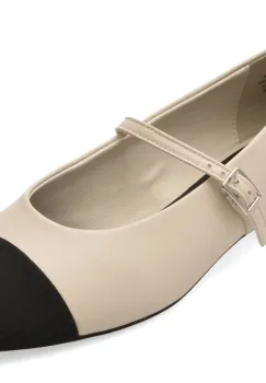 Balerini ALDO albi, HAOINIA 110, din piele naturala imagine