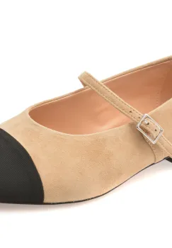 Balerini ALDO bej, HAOINIA 210, din piele intoarsa imagine