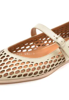 Balerini EPICA bej, 3510105, din piele naturala imagine