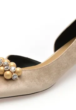 Balerini EPICA gri, 26S1330, din material textil imagine