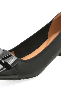 Balerini EPICA negri, 1D5570, din piele naturala imagine