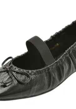 Balerini EPICA negri, 3F3765, din piele naturala lacuita imagine