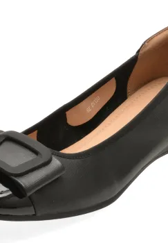 Balerini EPICA negri, 62770, din piele naturala imagine