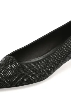 Balerini EPICA PREMIUM negri, 25189S, din piele naturala imagine