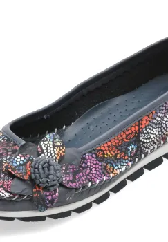 Balerini FLAVIA PASSINI albastri, 127, din piele naturala imagine