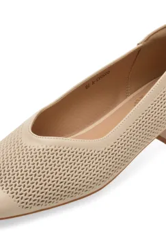 Balerini FLAVIA PASSINI bej, 6029, din piele naturala imagine