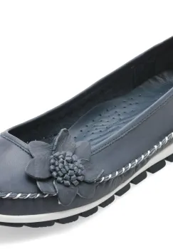 Balerini FLAVIA PASSINI bleumarin, 127, din piele naturala imagine