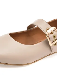 Balerini FLAVIA PASSINI gri, 152, din piele naturala imagine