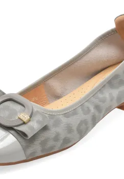 Balerini FLAVIA PASSINI gri, 26011, din piele naturala imagine