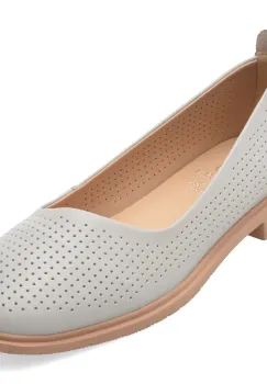 Balerini FLAVIA PASSINI gri, 330, din piele naturala imagine