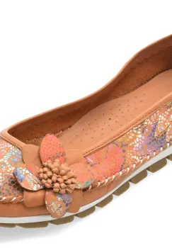 Balerini FLAVIA PASSINI maro, 127, din piele naturala imagine