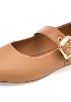 Balerini FLAVIA PASSINI maro, 152, din piele naturala imagine