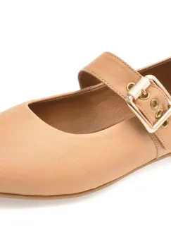 Balerini FLAVIA PASSINI maro, 152, din piele naturala imagine