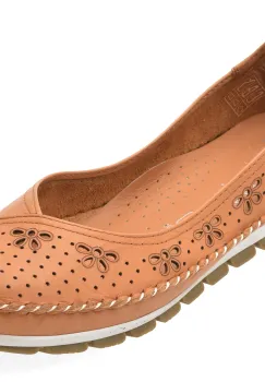 Balerini FLAVIA PASSINI maro, 2666, din piele naturala imagine