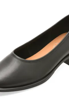 Balerini FLAVIA PASSINI negri, 1275C11, din piele naturala imagine