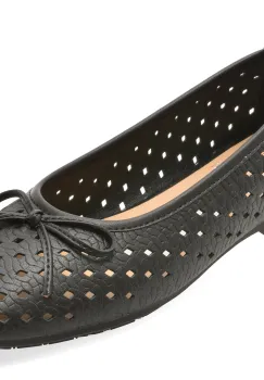 Balerini FLAVIA PASSINI negri, 1528G15, din piele naturala imagine