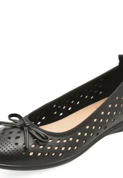 Balerini FLAVIA PASSINI negri, 79673, din piele naturala imagine