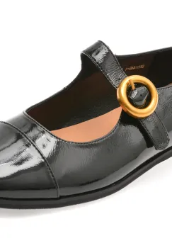 Balerini FLAVIA PASSINI negri, DX01446, din piele naturala lacuita imagine