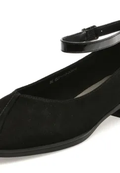 Balerini FLAVIA PASSINI negri, G11, din piele intoarsa imagine