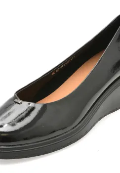 Balerini FLAVIA PASSINI negri, G16, din piele naturala imagine