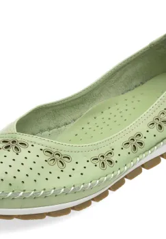 Balerini FLAVIA PASSINI verzi, 2666, din piele naturala imagine