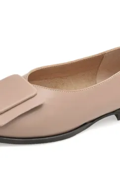 Balerini GOLD DEER gri, 420729, din piele naturala imagine