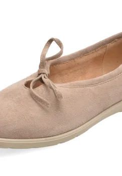 Balerini GRYXX bej, 9523, din piele intoarsa imagine