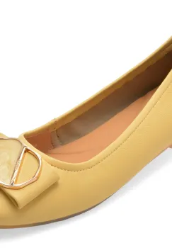 Balerini GRYXX galbeni, 460011, din piele naturala imagine