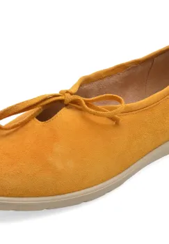 Balerini GRYXX galbeni, 9523, din piele intoarsa imagine