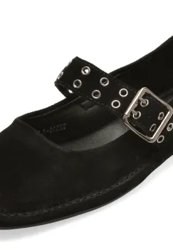 Balerini GRYXX negri, HZY35, din piele intoarsa imagine