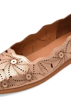 Balerini IMAGE aurii, 261819, din piele naturala imagine