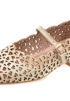 Balerini IMAGE bej, 1101461, din piele naturala imagine