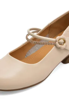 Balerini IMAGE bej, 6120, din piele naturala imagine