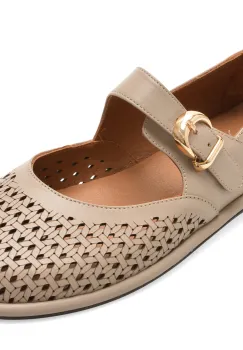 Balerini IMAGE gri, 1614057, din piele naturala imagine