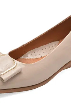 Balerini IMAGE gri, 251221, din piele naturala lacuita imagine