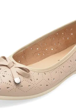 Balerini KARISMA bej, WB60016, din piele naturala imagine