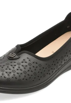 Balerini KARISMA negri, WB60014, din piele naturala imagine