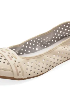 Balerini RIEKER bej, 41430, din piele naturala imagine