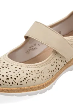 Balerini RIEKER gri, N4299, din piele ecologica imagine