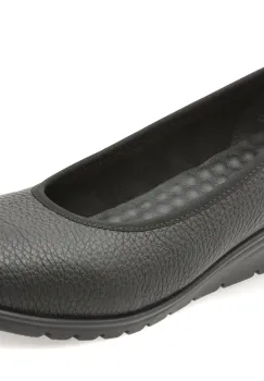 Balerini RIEKER negri, L5360, din piele naturala imagine