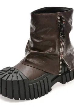 Bocanci GRYXX maro, 70009, din piele naturala imagine