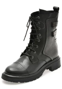 Bocanci IMAGE negri, 1504244, din piele naturala imagine