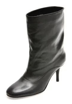 Botine elegante EPICA PREMIUM negre, 25080, din piele naturala imagine