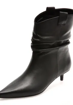 Botine elegante EPICA PREMIUM negre, H375R1, din piele naturala imagine