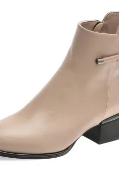 Botine EPICA gri, 105845, din piele naturala imagine