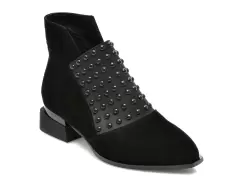 Botine FLAVIA PASSINI negre, 1F50529, din piele intoarsa imagine