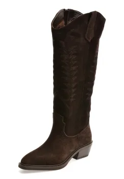 Ciocate elegante EPICA maro, 2881588, din piele intoarsa imagine