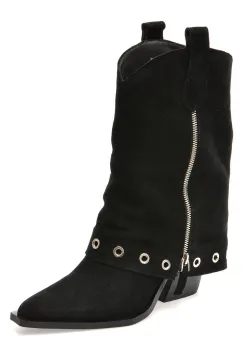 Ciocate elegante FLAVIA PASSINI negre, 38490, din piele intoarsa imagine