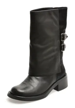 Cizme ALDO negre, W612D, din piele naturala imagine