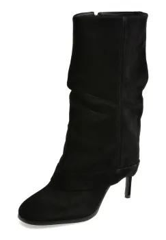 Cizme elegante EPICA negre, 202711, din piele intoarsa imagine